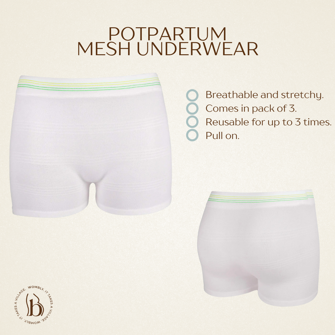 Postpartum Mesh Undies (pack of 3)