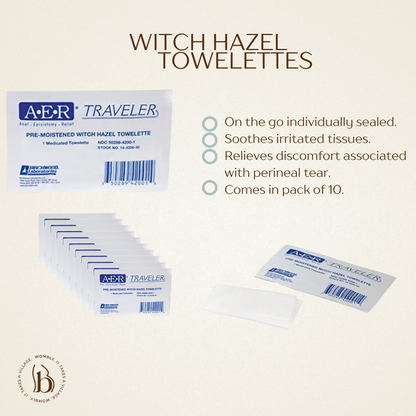 Witch Hazel Towelettes (Pack of 10)